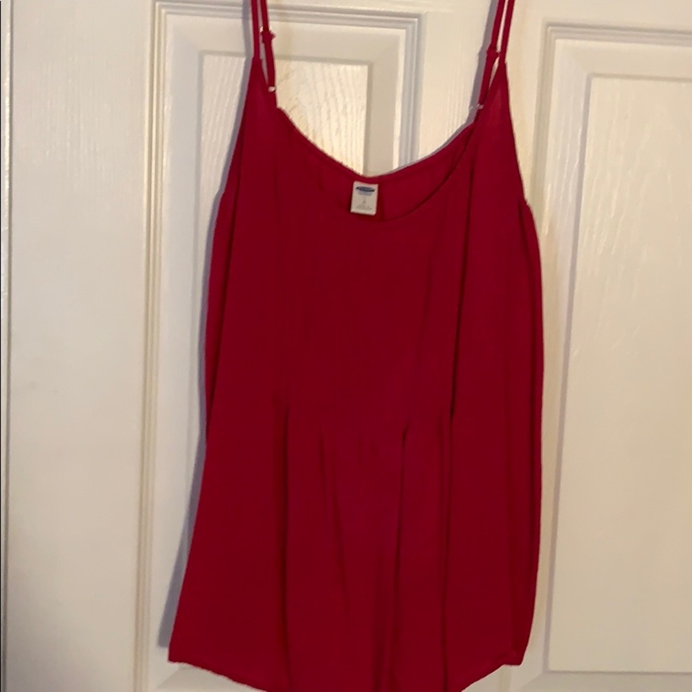 Fuchsia flowy tank